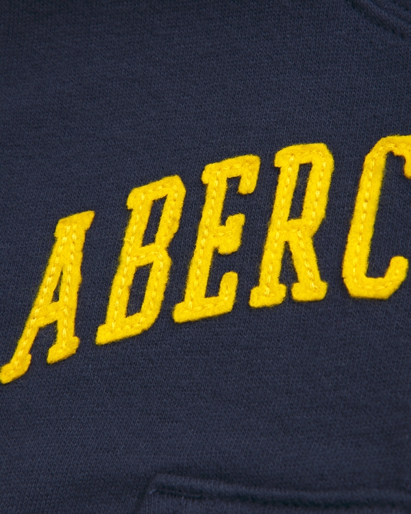 baby logo full-zip hoodie set, Navy view 2