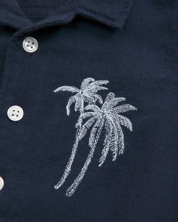 baby button-through romper, Sapphire view 2