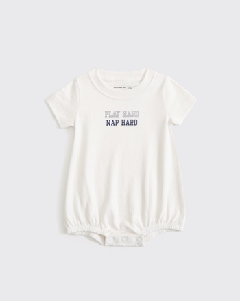 baby graphic bubble romper