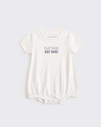 baby graphic bubble romper