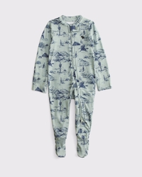 baby essential icon footed one-piece