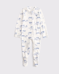 baby essential icon footed one-piece
