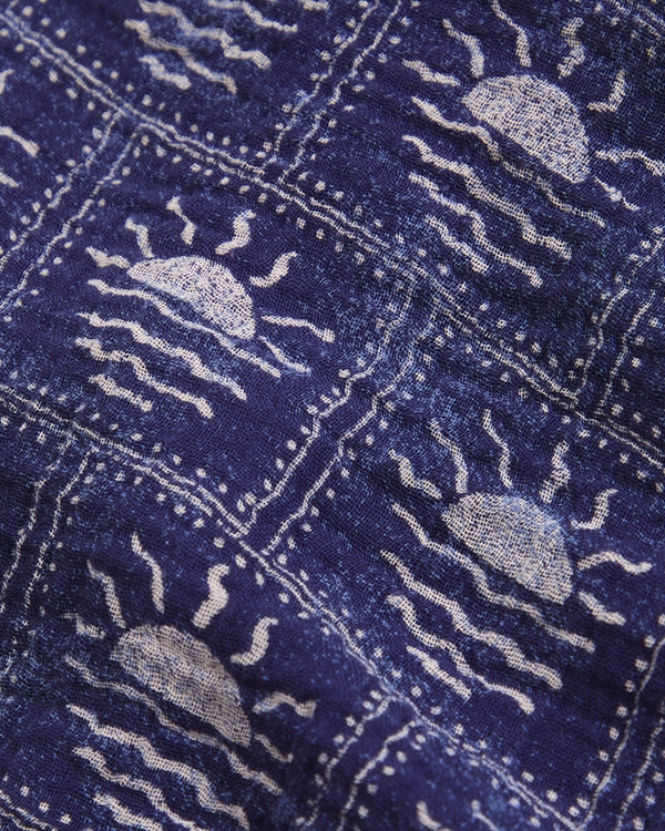 baby gauze romper, Blue Print view 2