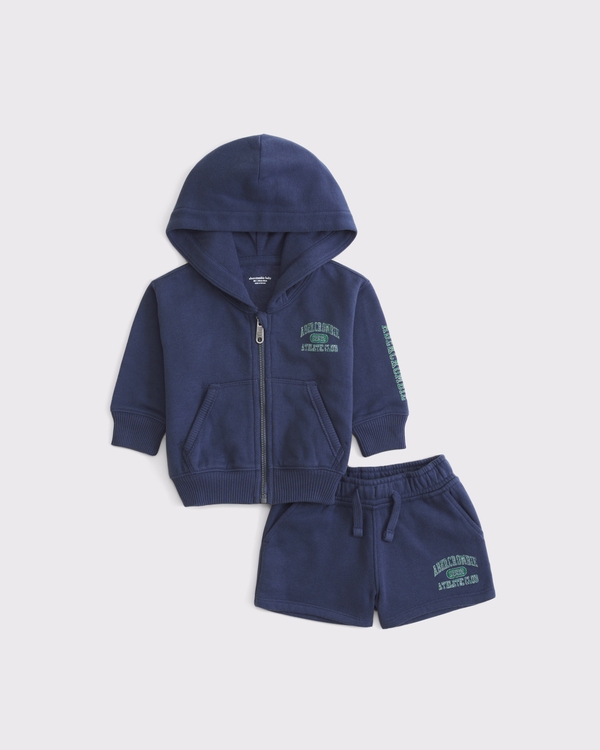 baby fleece set, Nautical Blue view 1
