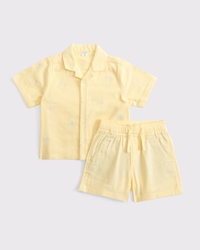 toddler short-sleeve shirt & shorts set