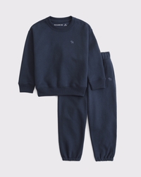 toddler essential icon crew sweatshirt set