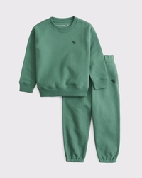toddler essential icon crew sweatshirt set