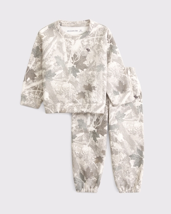 toddler essential icon crew sweatshirt set