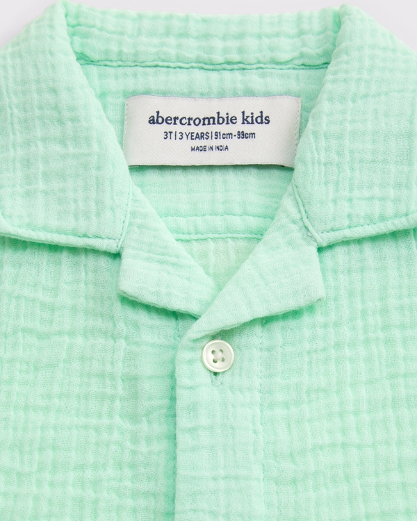 toddler gauze set, Mint Green view 2
