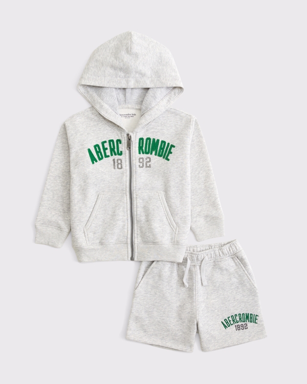 toddler fleece set, Light Gray view 1