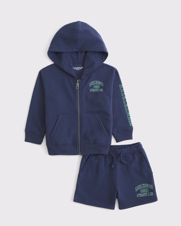 toddler fleece set, Nautical Blue view 1