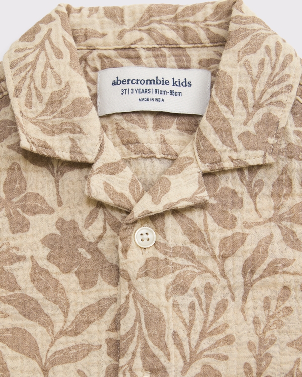 toddler gauze set, Light Brown Pattern view 2