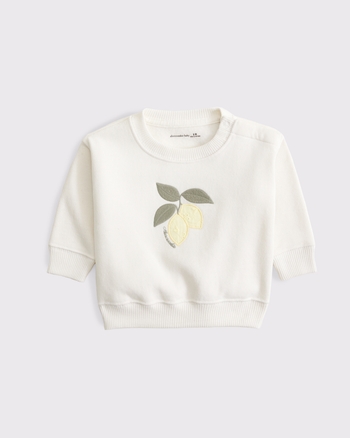 baby graphic logo crew sweatshirt