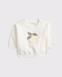 baby graphic logo crew sweatshirt