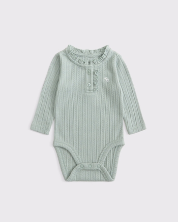 baby long-sleeve henley icon bodysuit