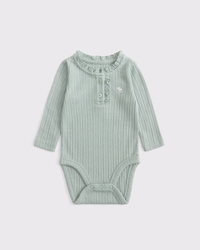 baby long-sleeve henley icon bodysuit