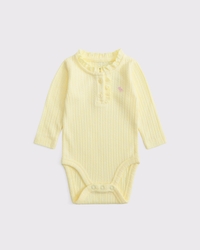 baby long-sleeve henley icon bodysuit