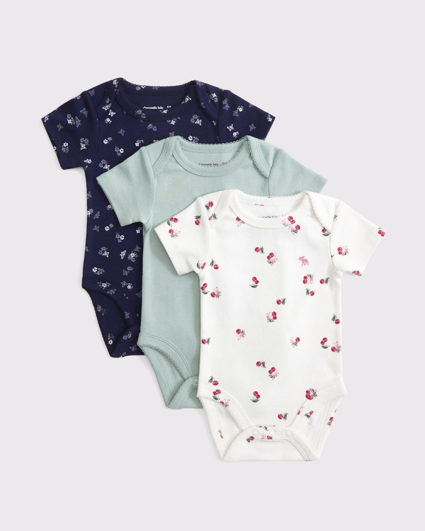 3-pack baby essential icon bodysuits