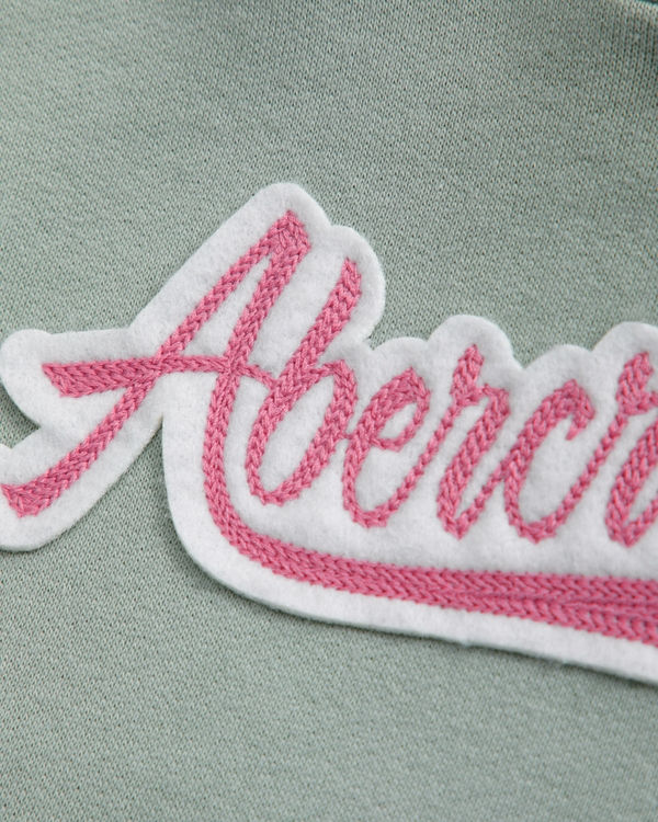 baby logo popover hoodie, Sea Gray view 2