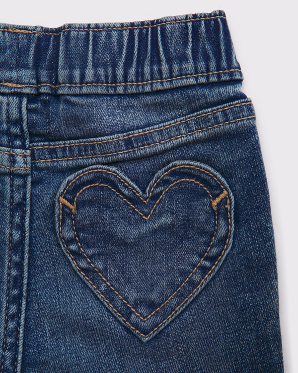 baby denim joggers, Medium Wash view 2