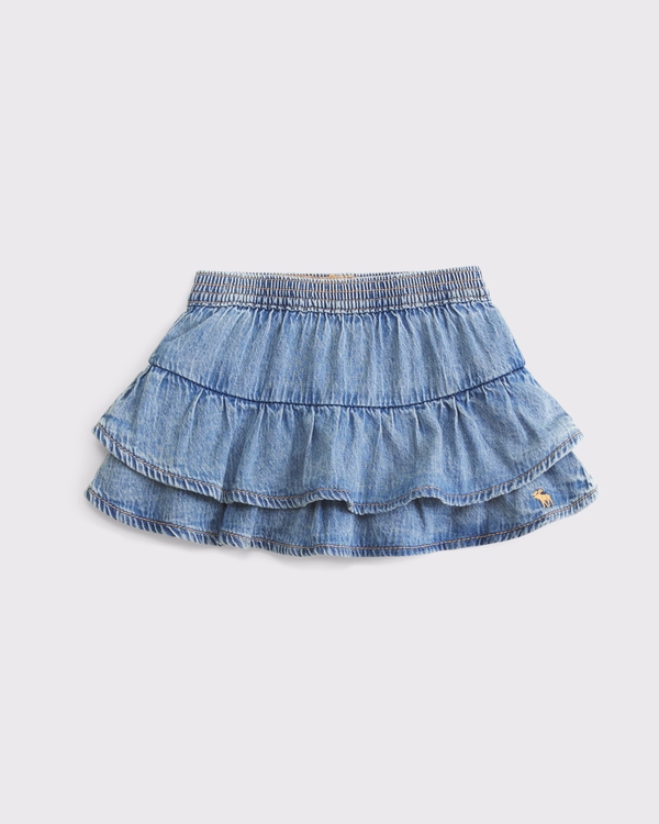 baby ruffle denim skirt