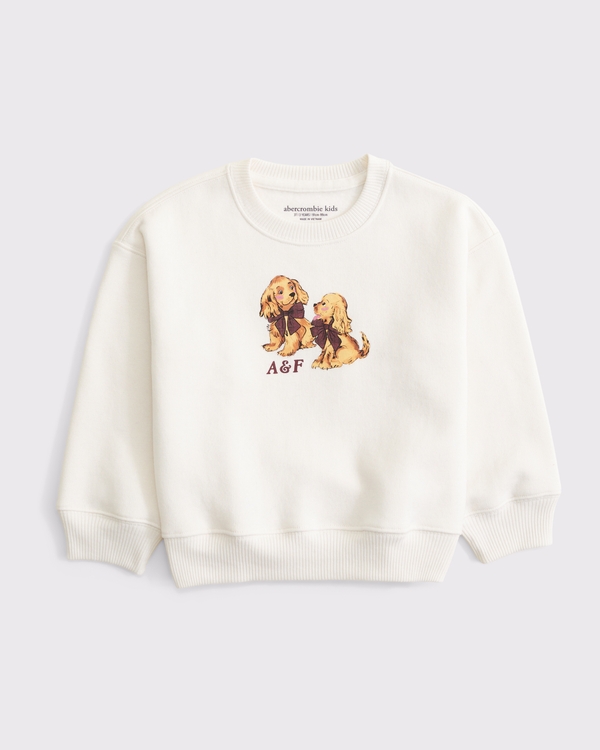 Abercrombie & Fitch toddler logo crew sweatshirt