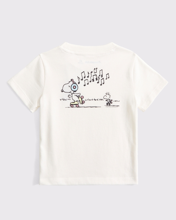 toddler snoopy graphic tee, Cream view 1
