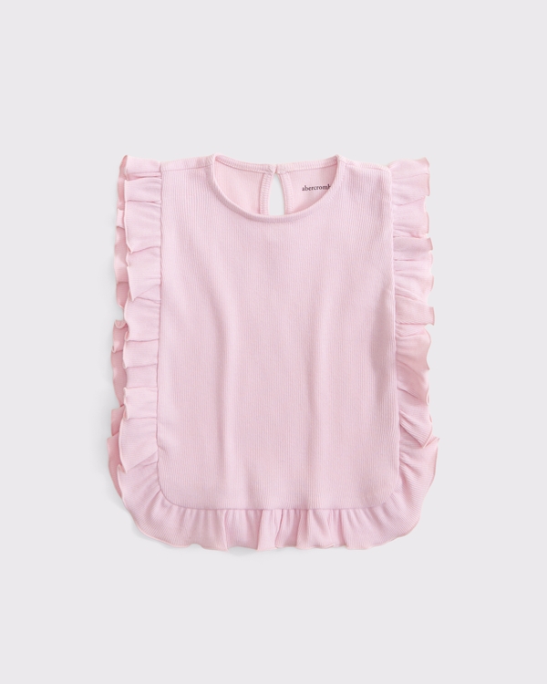 toddler flutter sleeve rib knit top, Ballet Pink view 1