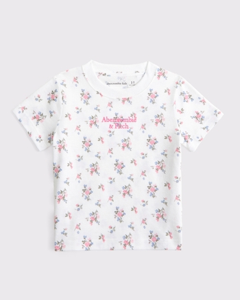 toddler essential logo crew tee