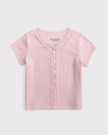 toddler lace-trim button shirt from Abercrombie & Fitch - $17.21