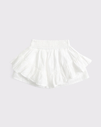toddler smocked waistband ruffle eyelet skort