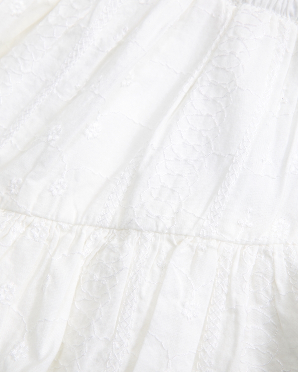 toddler smocked waistband ruffle eyelet skort