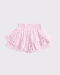 toddler smocked waistband ruffle eyelet skort