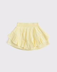 toddler smocked waistband ruffle eyelet skort