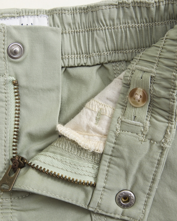 toddler shorts, Sage Green view 2