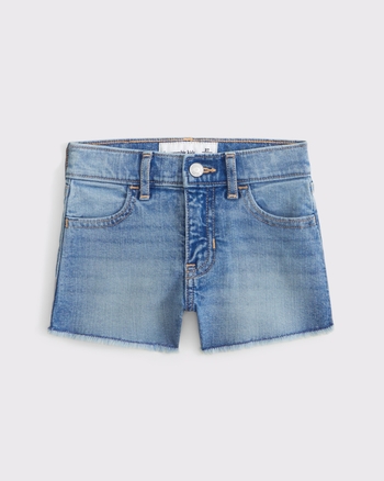toddler embroidered denim shorts