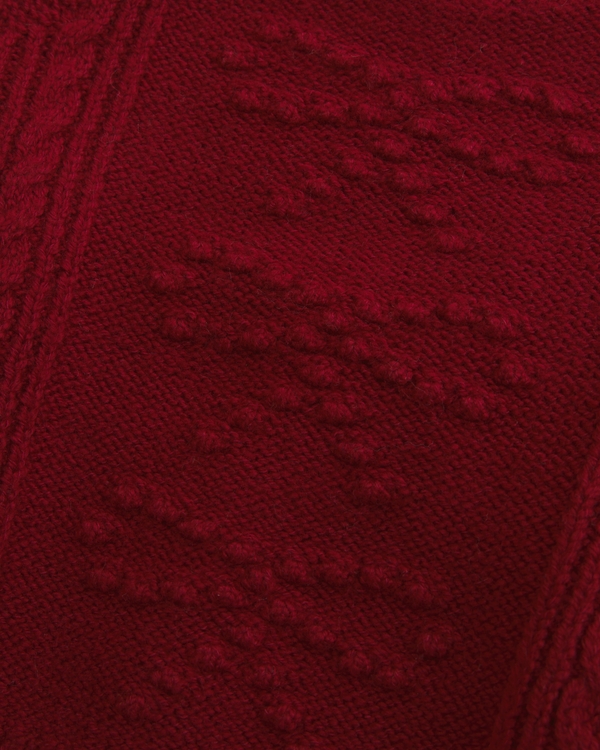 baby bow cable sweater and skirt set, Rich Ruby view 2