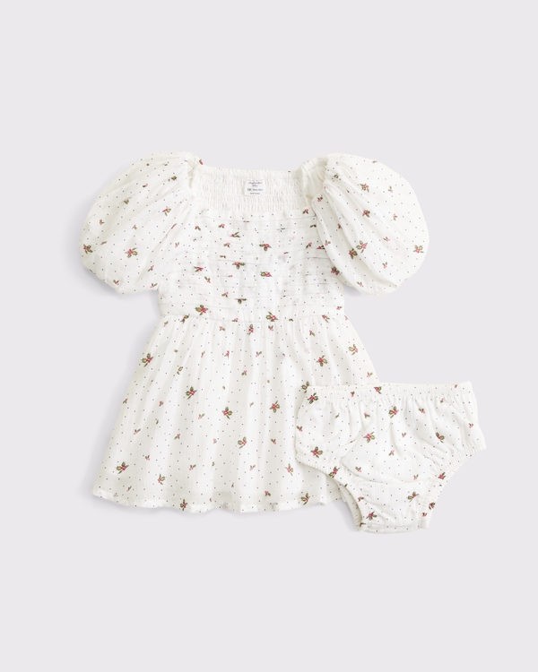 baby a&f emerson dress, White Pattern view 1