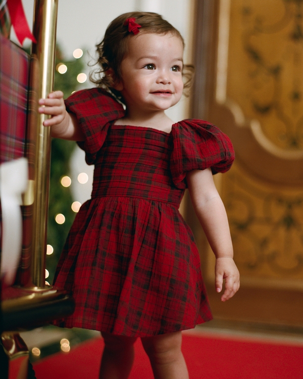 baby a&f emerson dress, Red Plaid view 1