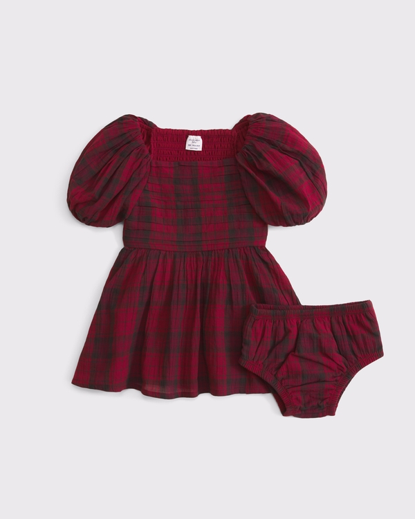baby a&f emerson dress, Red Plaid view 1