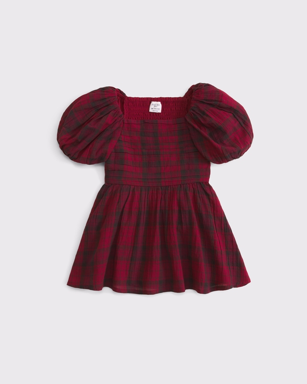 baby a&f emerson dress, Red Plaid view 2