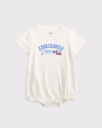 baby logo graphic bubble romper from Abercrombie & Fitch - $17.21
