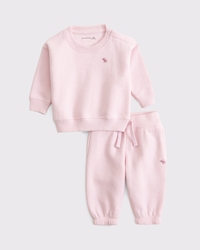 baby essential icon crew sweatshirt set