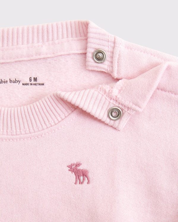 baby essential icon crew sweatshirt set