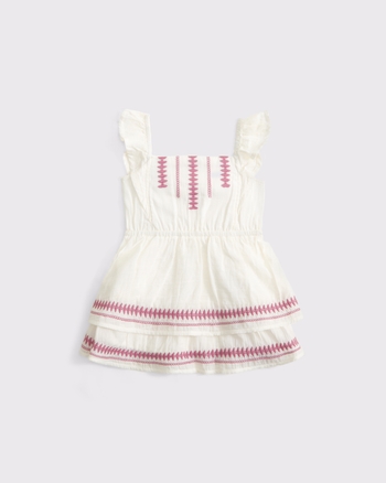 baby embroidered flutter sleeve tiered dress from Abercrombie & Fitch - $38.20