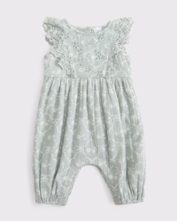 baby flutter sleeve eyelet jumpsuit
