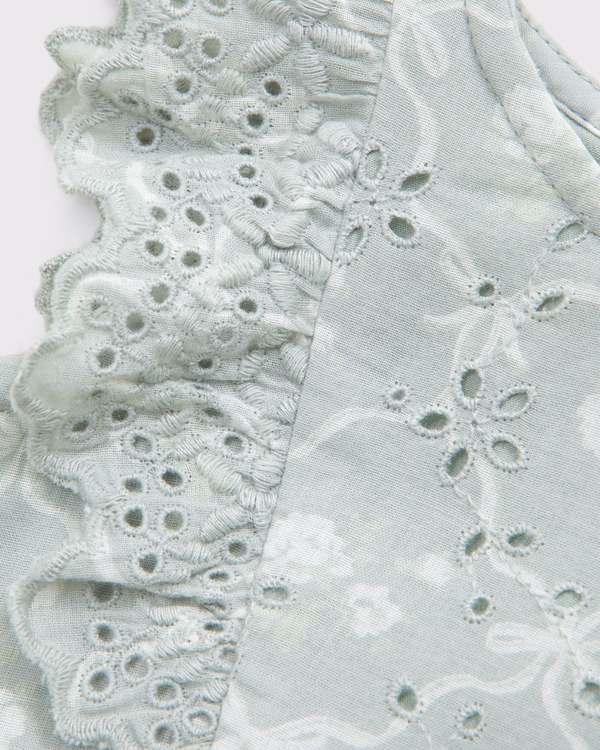 baby flutter sleeve eyelet jumpsuit