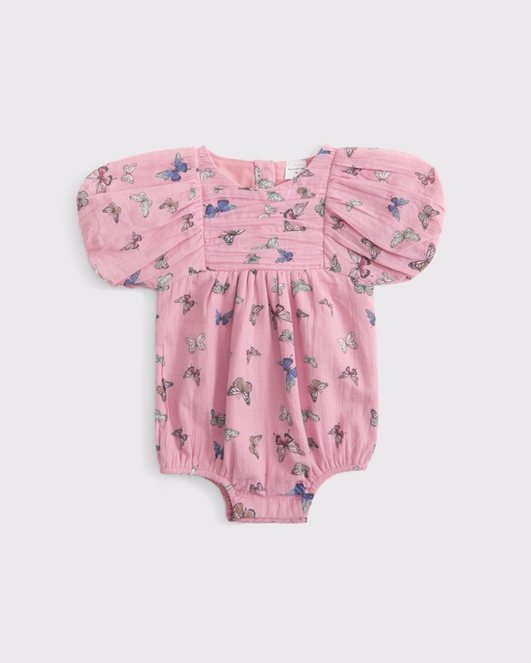 baby emerson bubble romper, Pink Pattern view 2