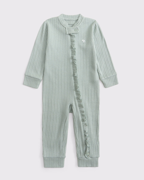 baby essential icon one-piece, Sea Gray view 1
