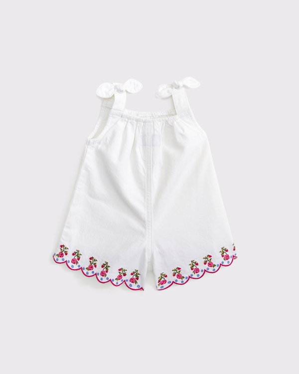 baby eyelet romper, White view 2